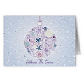 Plantable Seed Paper Holiday Greeting Card - - Celebrate The Season (Simmer Ornament)